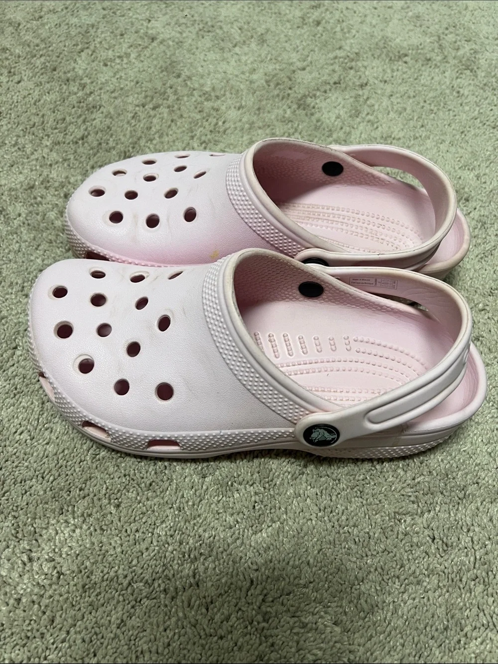 Pink crocs